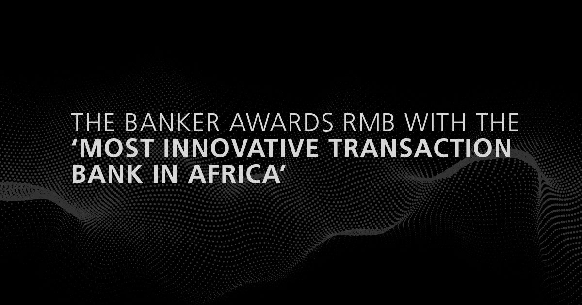 The Banker Awards RMB the title of ‘Most innovative transaction bank in